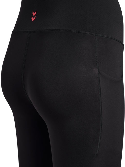 hmlHIIT INTENSITY HIGH WAIST TIGHTS, BLACK, packshot
