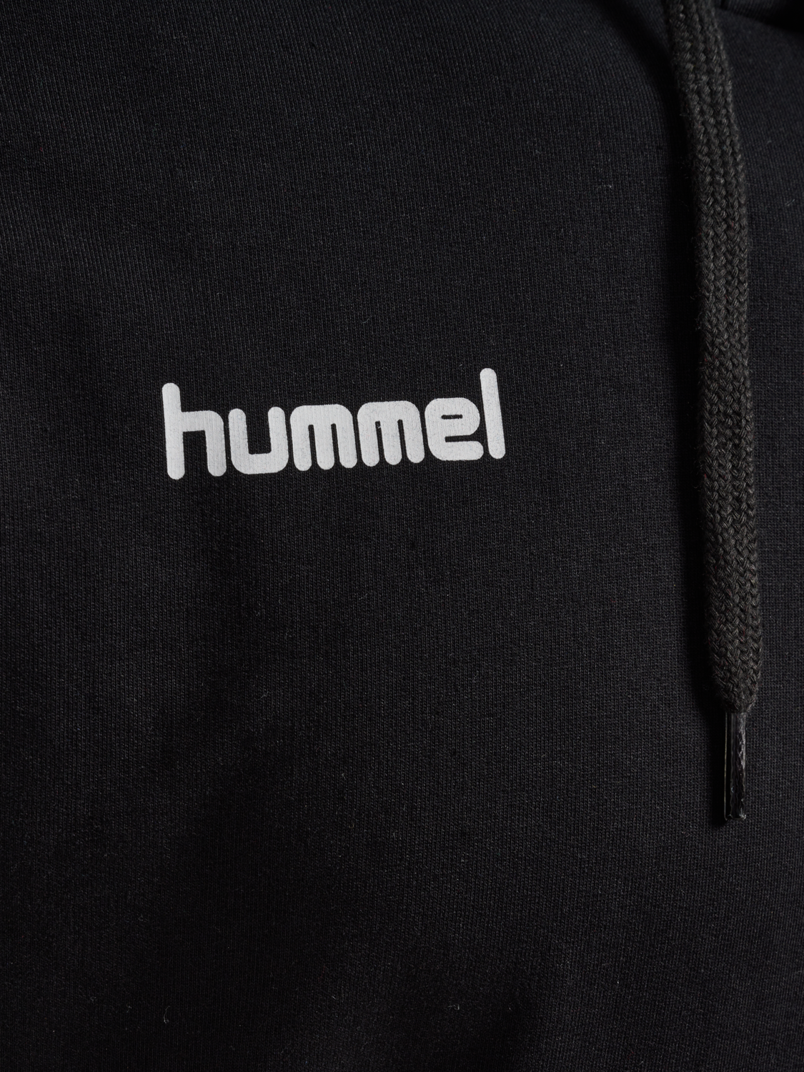 HMLGO COTTON HOODIE, BLACK, packshot