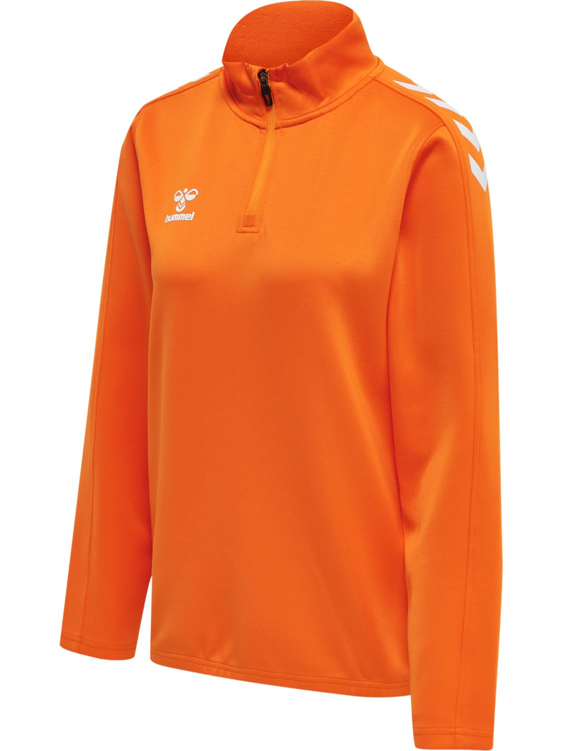 hmlCORE XK HALF ZIP SWEAT WOMAN, ORANGE TIGER, packshot