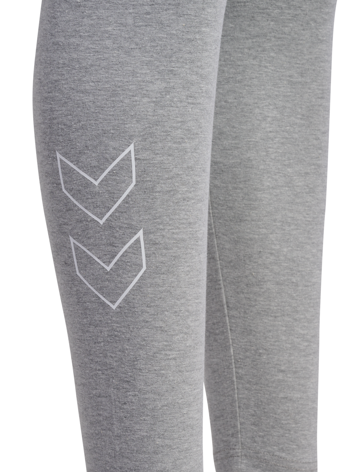 hmlELEMENTAL COTTON HW TIGHTS, GREY MELANGE, packshot