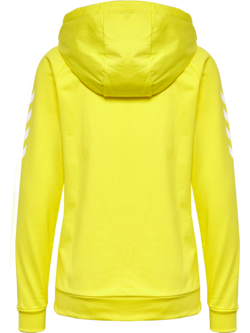 HMLGO COTTON HOODIE WOMAN, BLAZING YELLOW HMLGO COTTON HOODIE WOMAN, BLAZING YELLOW, packshot