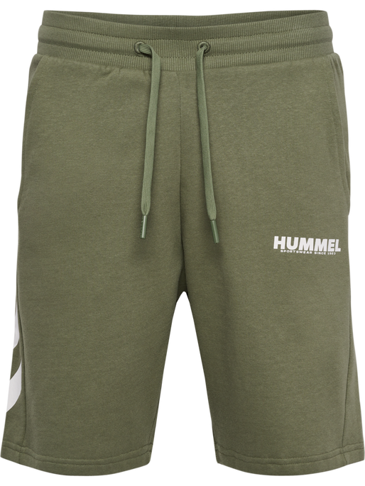 hmlLEGACY SHORTS, DEEP LICHEN GREEN, packshot