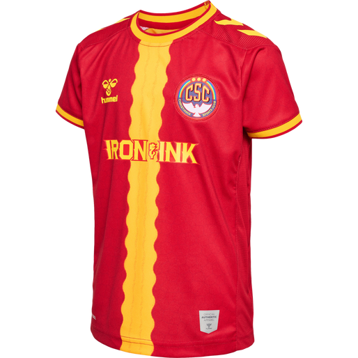 CSC 22/23 HOME JERSEY S/S KIDS, TRUE RED/SPORTS YELLOW W/SPONS CSC 22/23 HOME JERSEY S/S KIDS, TRUE RED/SPORTS YELLOW W/SPONS, packshot
