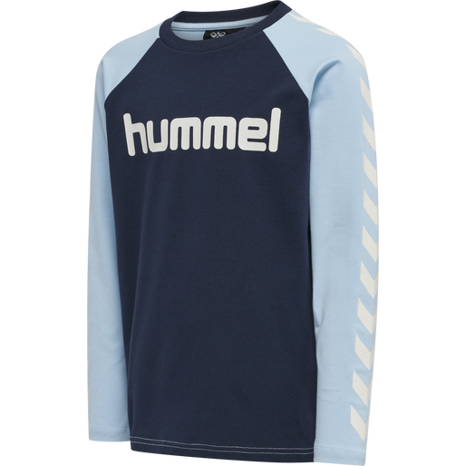 hmlBOYS T-SHIRT L/S, AIRY BLUE, packshot