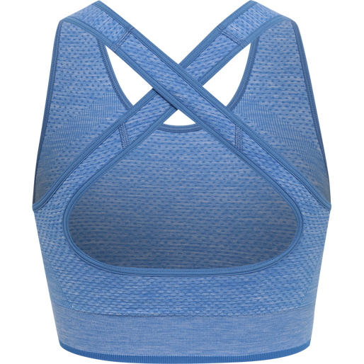 hmlMT UNA SEAMLESS SPORTS TOP, MARINA MELANGE, packshot