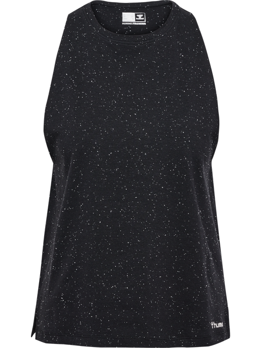 hmlMT ULTRA TOP, BLACK MELANGE, packshot