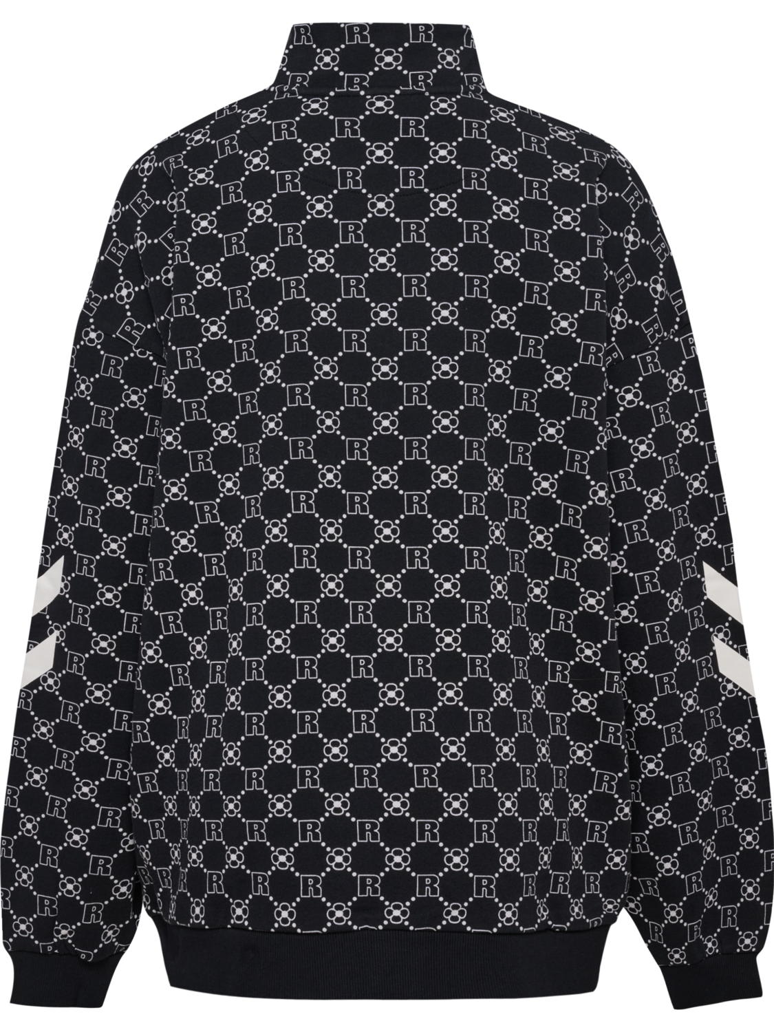 hmlOVERSIZED HALFZIP DBU ROTATE, BLACK, packshot