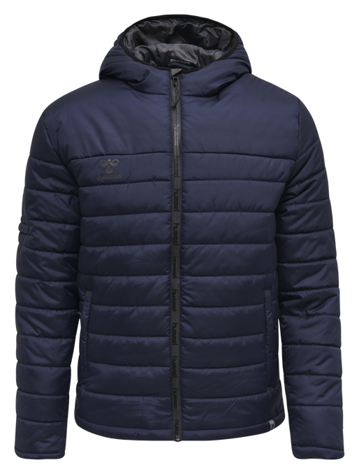 hmlNORTH QUILTED HOOD JACKET, MARINE, packshot