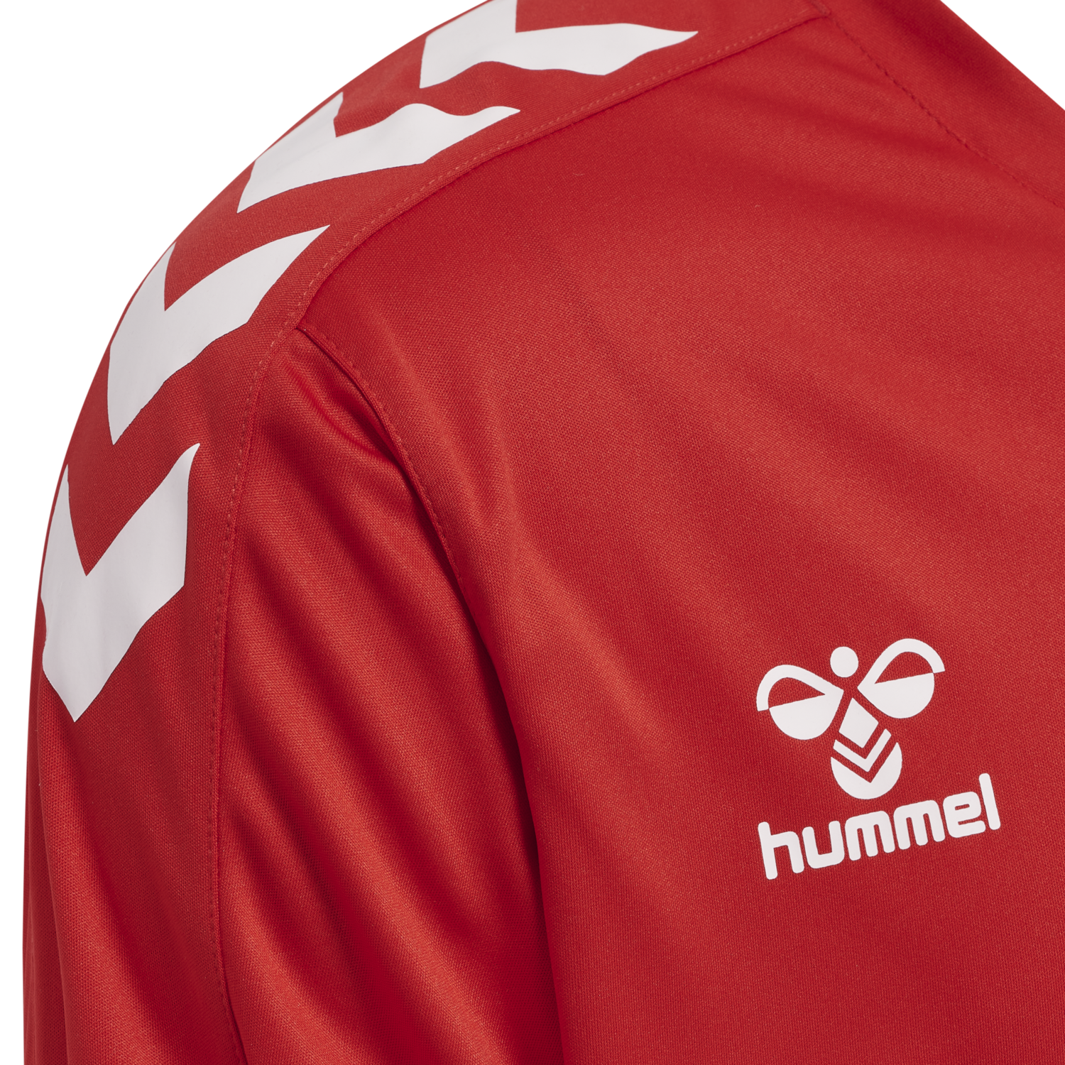 hmlCORE XK POLY JERSEY L/S, TRUE RED, packshot