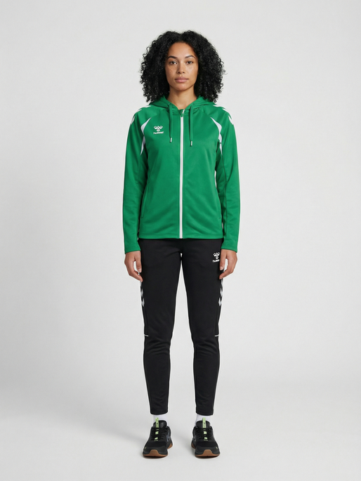 hmlCORE 2.0 TRAINING PANTS WOMAN, BLACK/WHITE, model