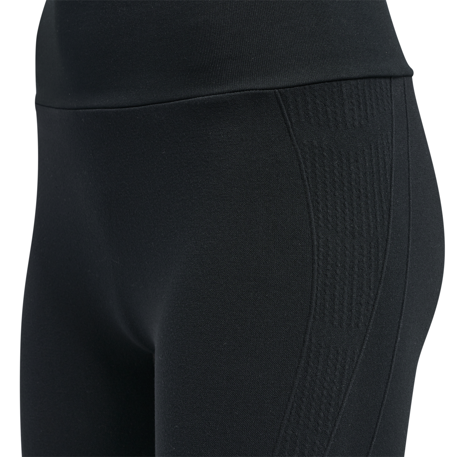hmlMT FLOW SEAMLESS HW TIGHTS, BLACK, packshot