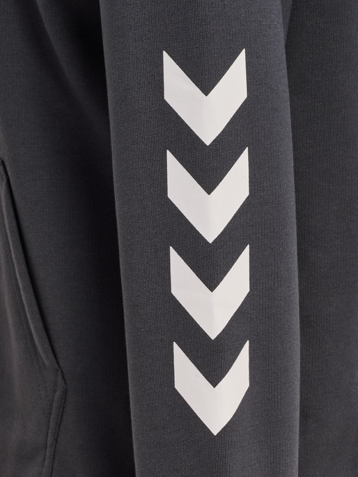 hmlJR LOGO HOODIE, EBONY, packshot