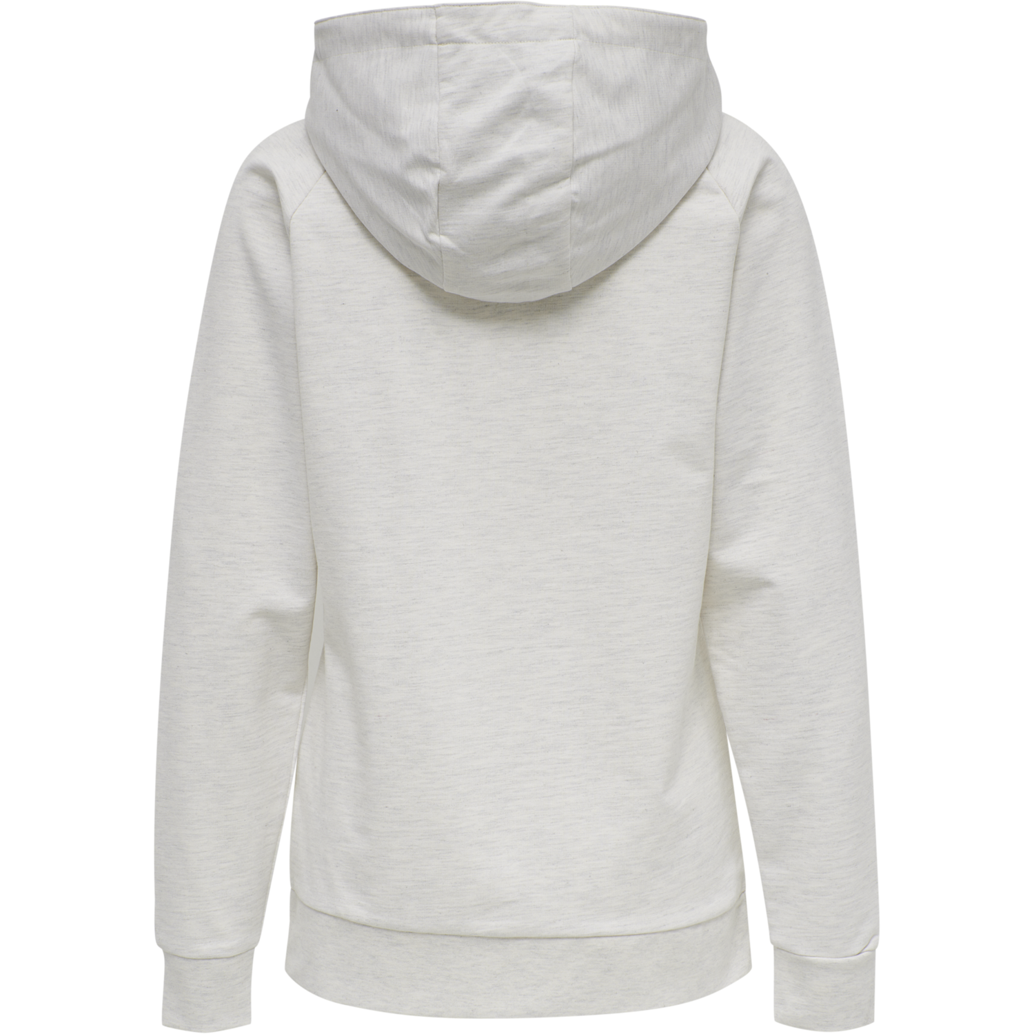 HMLGO COTTON LOGO HOODIE WOMAN, EGRET MELANGE, packshot