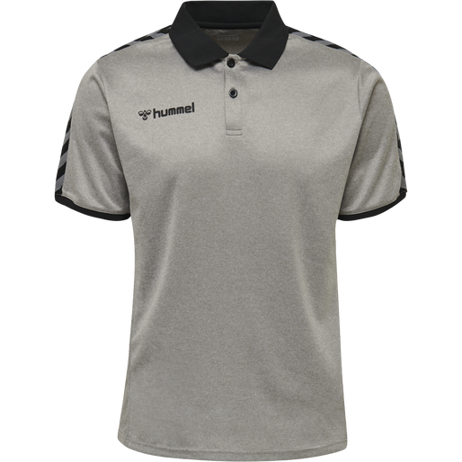 hmlAUTHENTIC FUNCTIONAL POLO, GREY MELANGE, packshot
