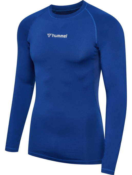 hmlBL PERFORMANCE TEE L/S, TRUE BLUE, packshot