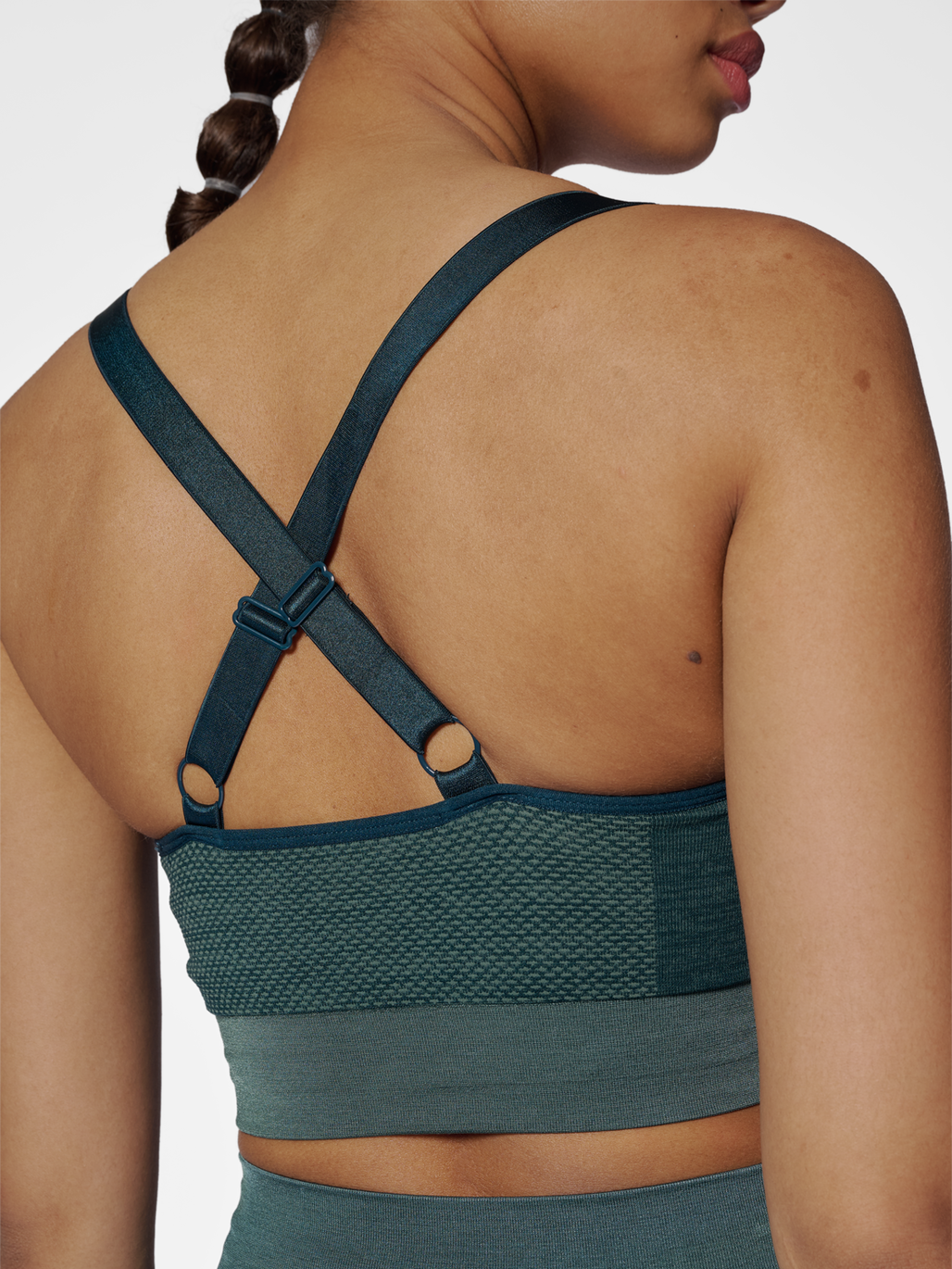 hmlCLEA SEAMLESS  SPORTS TOP, GREEN GABLES/GARDEN TOPIARY ME, model