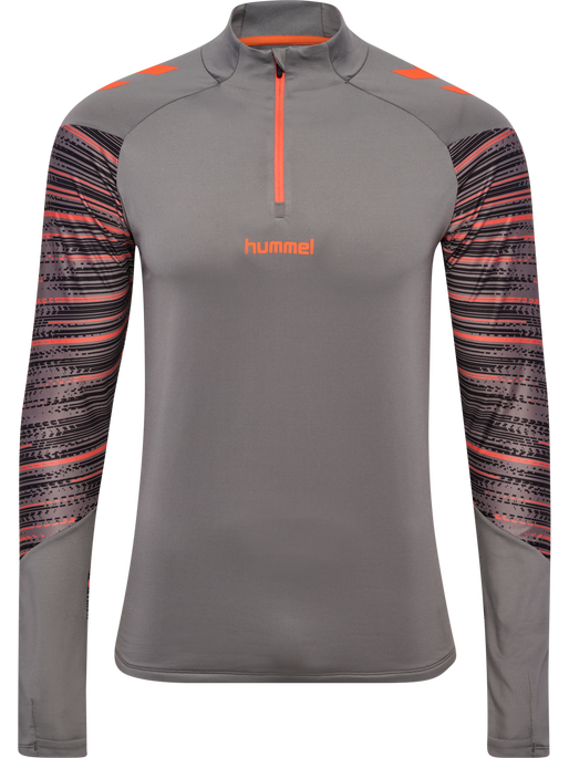 hmlBLAZE PRO TRAINING HALF ZIP, STEEL GRAY hmlBLAZE PRO TRAINING HALF ZIP, STEEL GRAY, packshot