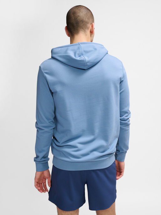 hmlACTIVE CO HOODIE, CORONET BLUE, model