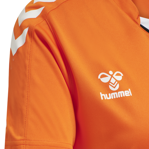 hmlCORE XK POLY JERSEY S/S WOMAN, ORANGE TIGER, packshot