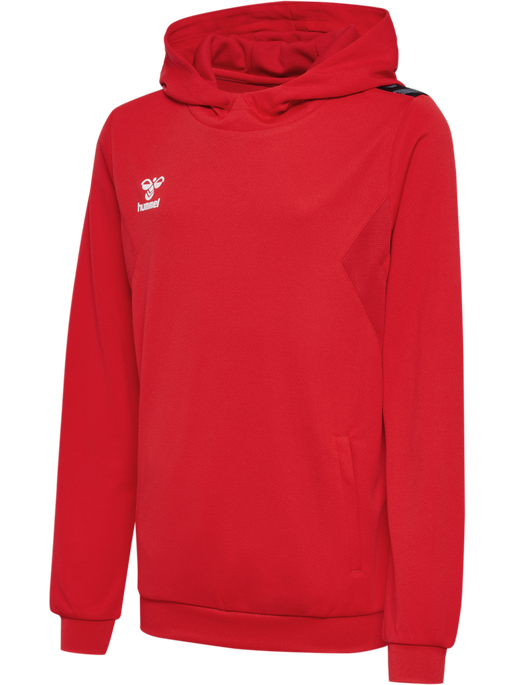 hmlAUTHENTIC PL HOODIE KIDS, TRUE RED, packshot