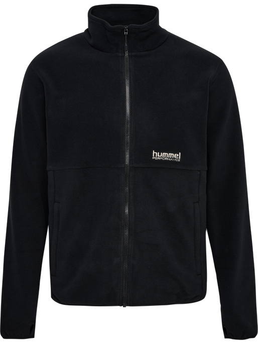 hmlPULSE FLEECE JACKET, BLACK hmlPULSE FLEECE JACKET, BLACK, packshot
