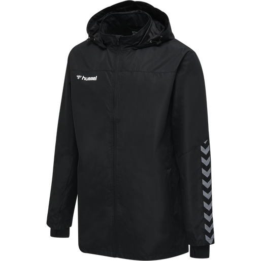 hmlAUTHENTIC KIDS ALL-WEATHER JACKET, BLACK, packshot