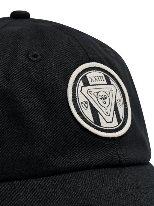 hmlJR BASEBALL BADGE CAP, BLACK, packshot