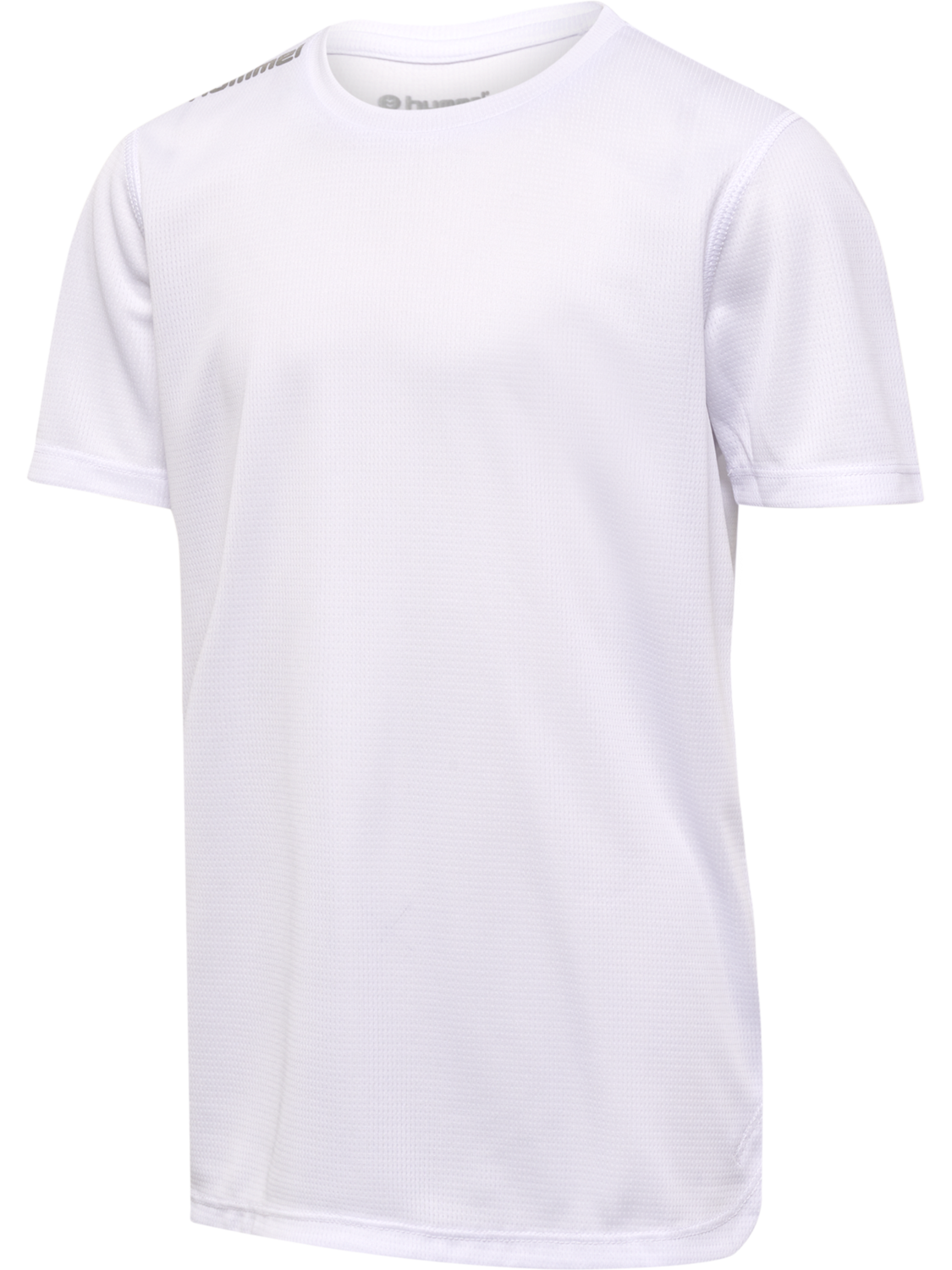 hmlRUN JERSEY S/S KIDS, WHITE, packshot