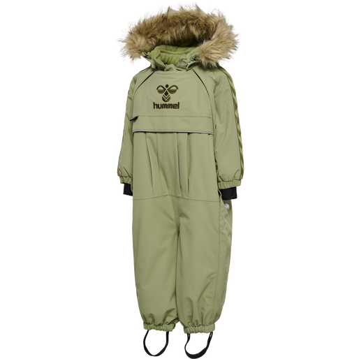 hmlMOON TEX SNOWSUIT, OIL GREEN, packshot