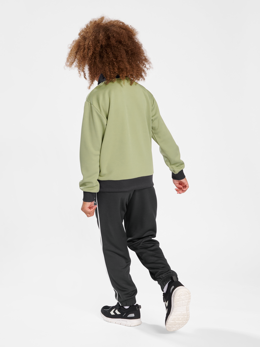 hmlLUBAGO TRACKSUIT, OIL GREEN, model