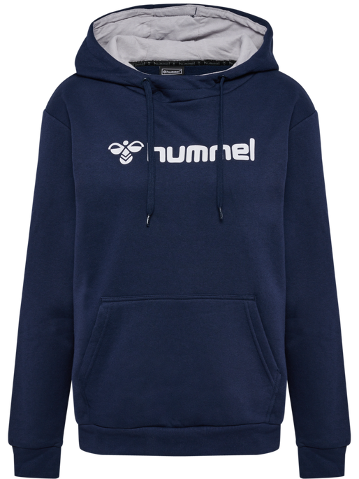 hmlMOVER COTTON HOODIE WOMAN, MARINE, packshot