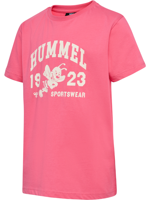 hmlPRINT T-SHIRT S/S, BUBBLEGUM, packshot