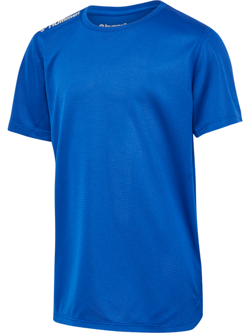 hmlRUN JERSEY S/S KIDS, TRUE BLUE, packshot