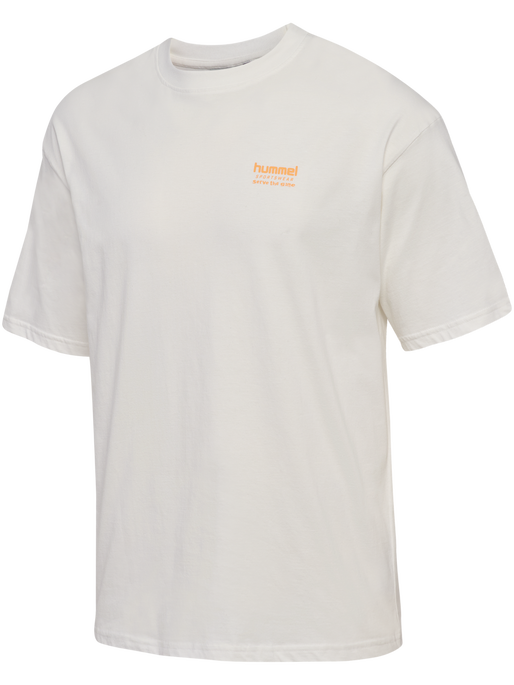 hmlLOOSE T-SHIRT S/S HSW FOOTBALL, BLANC DE BLANC, packshot