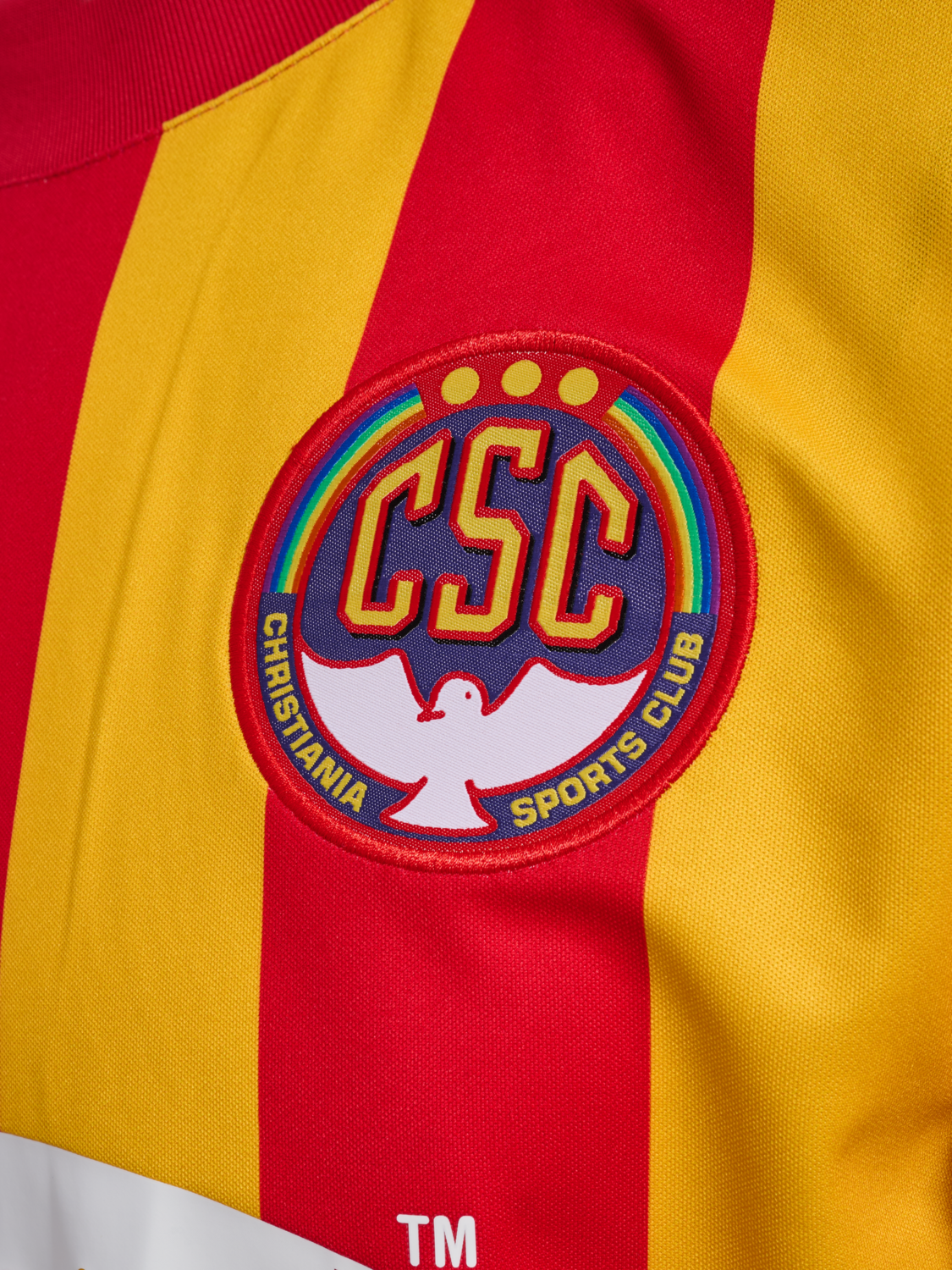 CSC 26/27 HOME JERSEY S/S, TRUE RED/SPORTS YELLOW, packshot