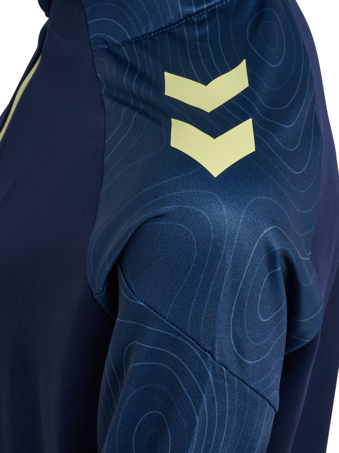 hmlBLAZE 2.0 TRAINING HALF ZIP KIDS, MARINE/SHADOW LIME, packshot