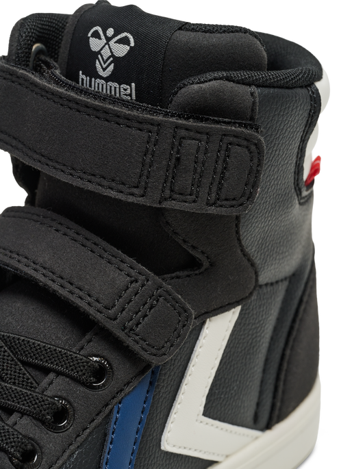 SLIMMER STADIL LEATHER HIGH JR, BLACK/BLUE, packshot