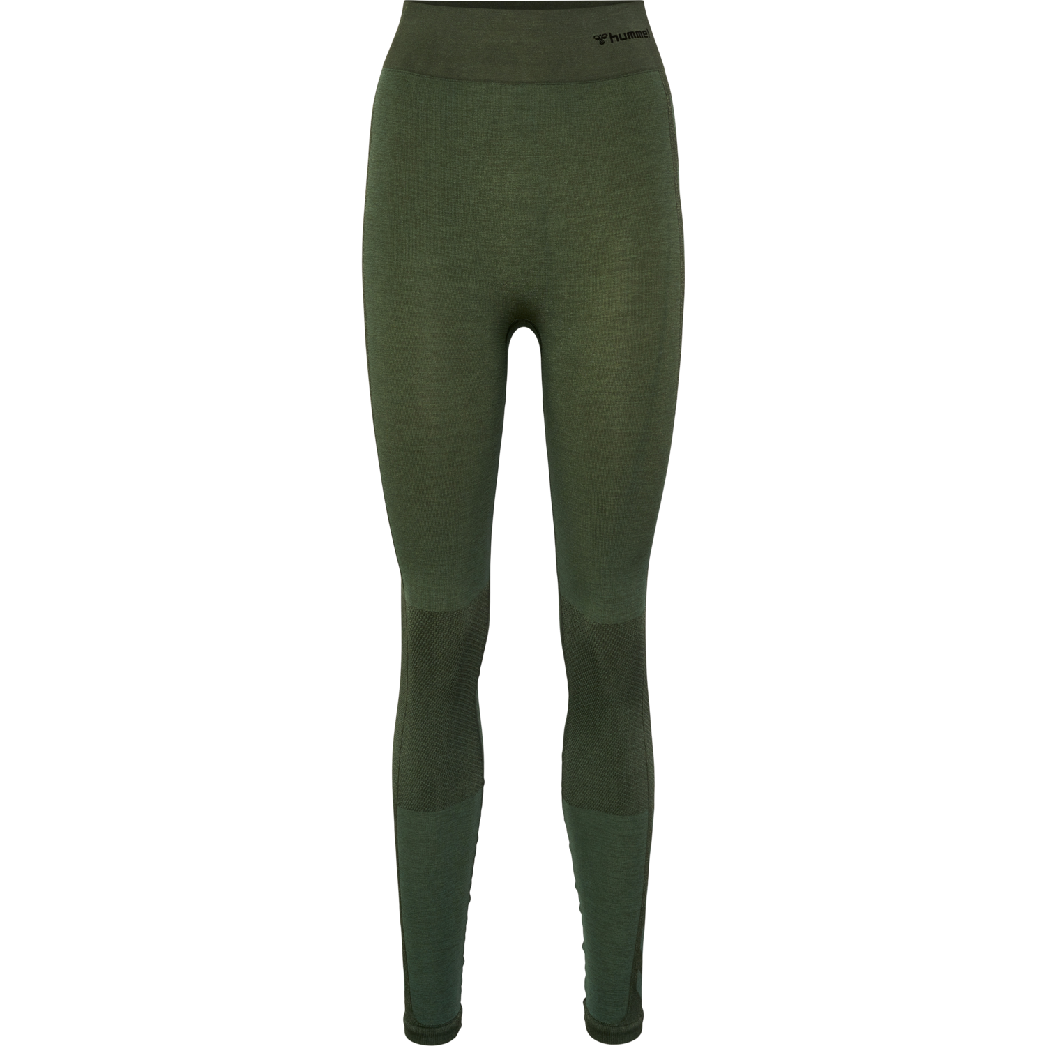 hmlCLEA SEAMLESS MID WAIST TIGHTS, CLIMBING IVY/BEETLE MELANGE, packshot