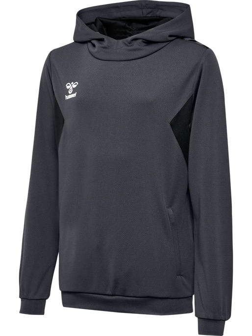 hmlAUTHENTIC PL HOODIE KIDS, ASPHALT, packshot