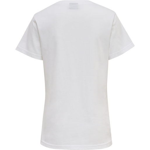 hmlRED BASIC T-SHIRT S/S WOMAN, WHITE, packshot