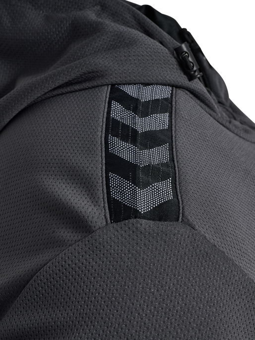 hmlAUTHENTIC PL ZIP HOODIE, ASPHALT, packshot