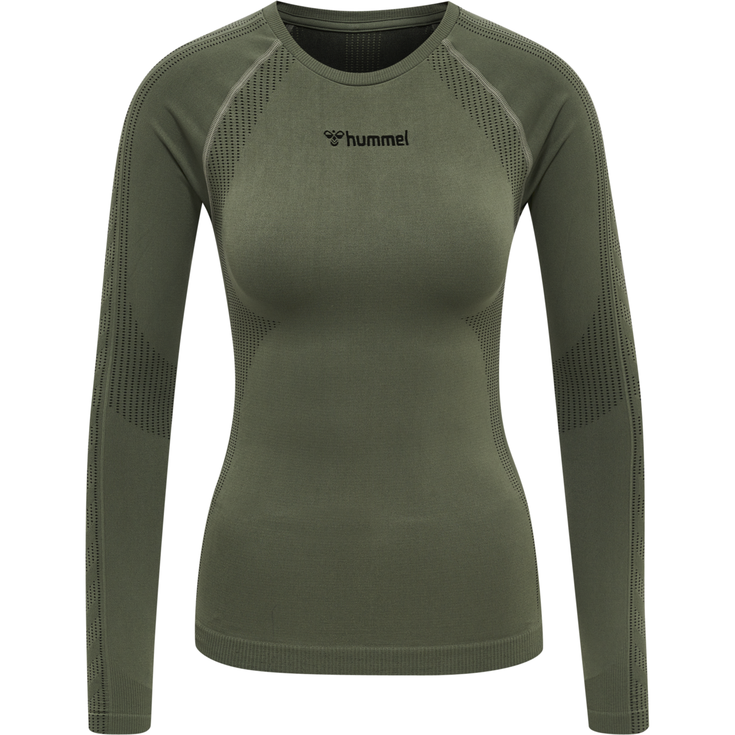 hmlMT SHAPING SEAMLESS T-SHIRT L/S, THYME, packshot
