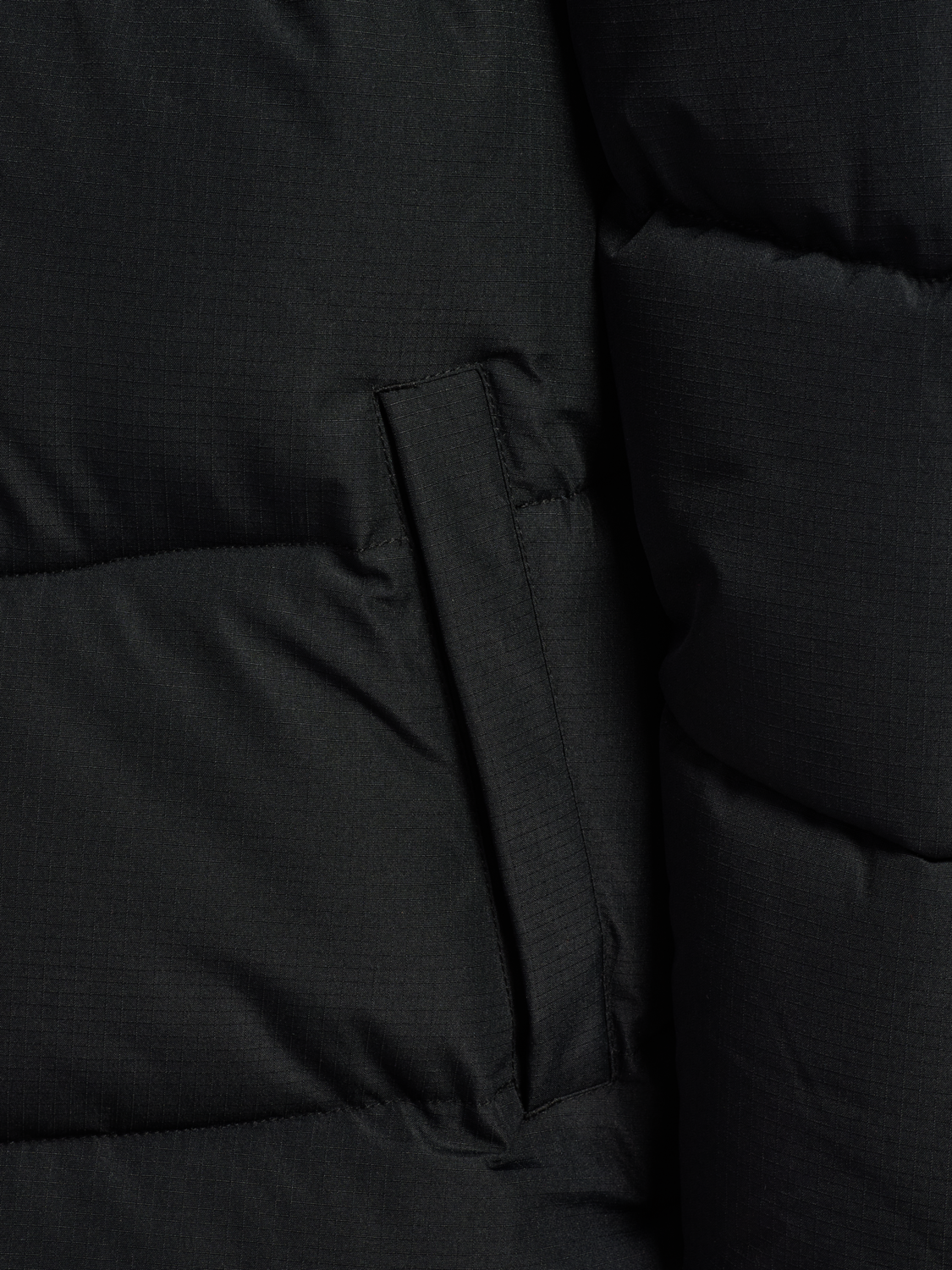 hmlJR PUFFER LONG JACKET, BLACK, packshot