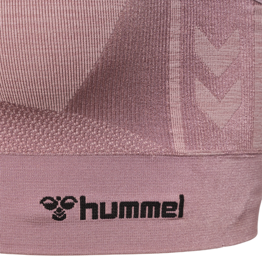 hmlCLEA SEAMLESS  SPORTS TOP, WOODROSE/ROSE TAUPE MELANGE hmlCLEA SEAMLESS  SPORTS TOP, WOODROSE/ROSE TAUPE MELANGE, packshot