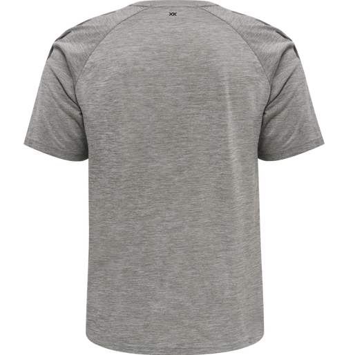 hmlCORE XK CORE POLY T-SHIRT S/S, GREY MELANGE, packshot