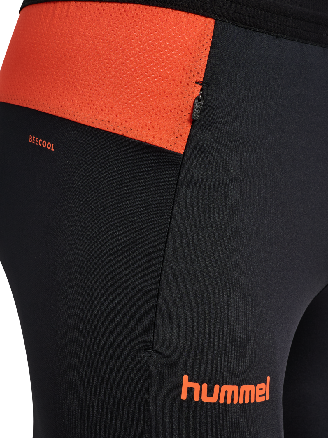 hmlBLAZE PRO TRAINING PANTS, BLACK/ORANGE, packshot