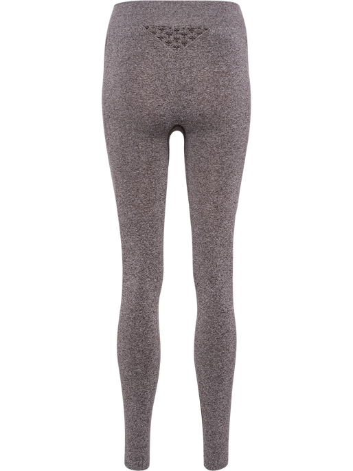 hmlCI SEAMLESS MID WAIST TIGHTS, CHOCOLATE PLUM MELANGE hmlCI SEAMLESS MID WAIST TIGHTS, CHOCOLATE PLUM MELANGE, packshot