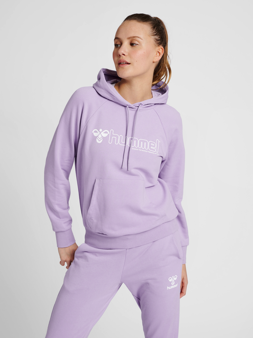 hmlNONI 2.0 HOODIE, HEIRLOOM LILAC, model