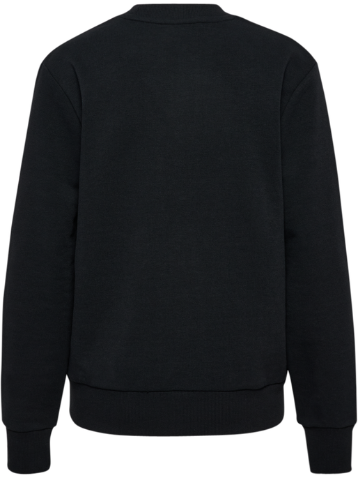 hmlPULSE W SWEAT CREWNECK, BLACK, packshot