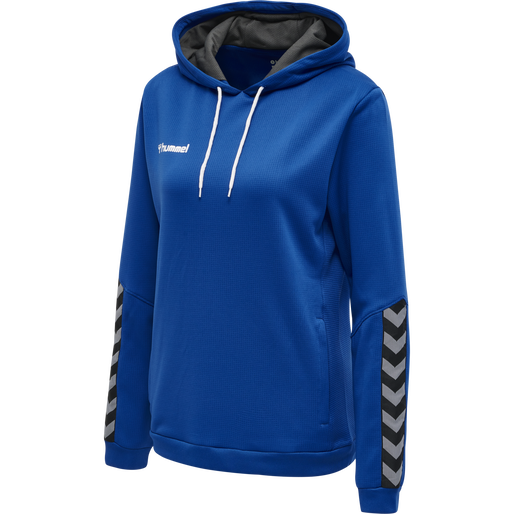 hmlAUTHENTIC POLY HOODIE WOMAN, TRUE BLUE hmlAUTHENTIC POLY HOODIE WOMAN, TRUE BLUE, packshot